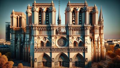 Les cloches de la cathédrale Notre-Dame sonnent contre la façade restaurée.