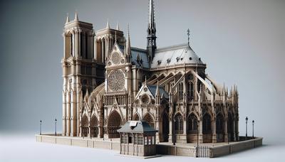 Cathédrale Notre-Dame avec guichet au premier plan.