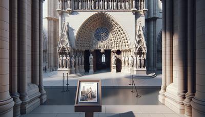 La proposition de frais d'entrée pour Notre-Dame illustrée avec la cathédrale.