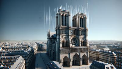 Les cloches de Notre-Dame sonnant sous un ciel dégagé.