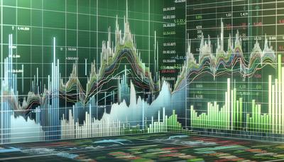 Gráfico de acciones de Nvidia e ilustración de división con acciones.