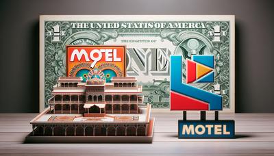 Logotipos de Oyo y Motel 6 con billetes de dólar.