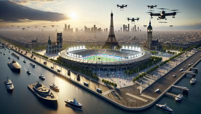 Horizon de Paris avec sites olympiques et mesures de sécurité