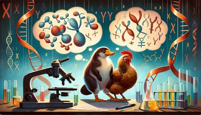 Diagramme des chromosomes sexuels de l'ornithorynque et du poulet.