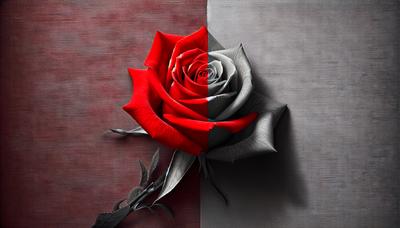 "La rosa rossa laburista contro uno sfondo grigio conservatore"