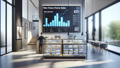 "Einzelhandelsgeschäfte und Daten-Diagramm zu neuen Hausverkäufen"