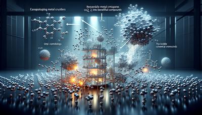 Clusters metálicos reversíveis convertendo CO2 em compostos úteis.