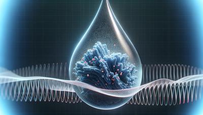 Gouttelette de salive avec bactérie mise en évidence et ondes de stress.