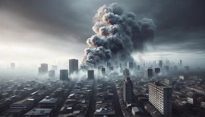 Rook stijgt op boven gebouwen in conflict op Westelijke Jordaanoever.