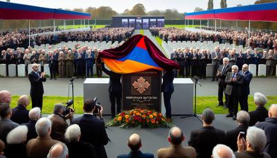 Sovjet-begraafplaats met Armeense en Joodse symboliek.