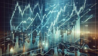 Grafici degli indici di borsa con indicatori di performance contrastanti.