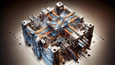 Schaltplan eines Supraleitenden Qubits mit Wärmeableitungs-Darstellung.