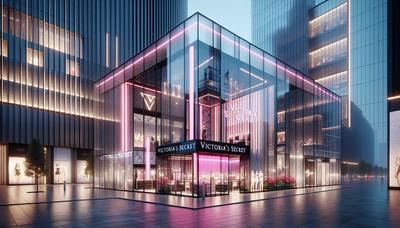 Victoria's Secret-Ladenfront mit innovativen Designelementen.