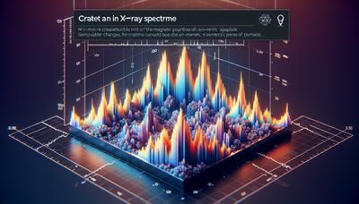 Röntgenspectrum dat de magnetische eigenschappen van een α-MnTe-monster benadrukt.